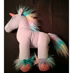 Plush 17" Build A Bear Pink Purple Unicorn Fairy Friend Rainbow Glitter Great